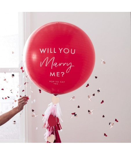 Ballon confetti Demande en mariage
