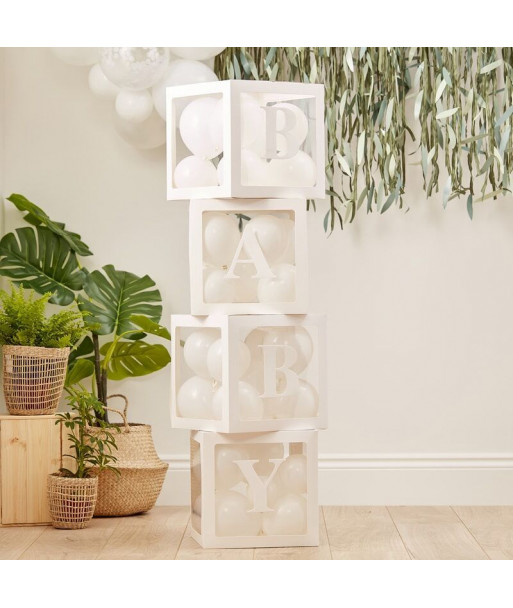 4 Cubes Baby Ballons