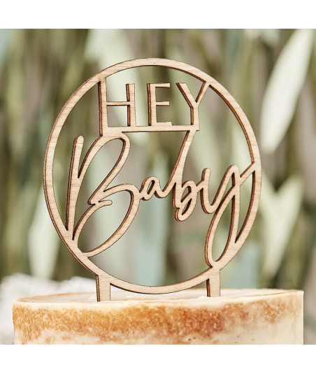 Cake Topper Hey Baby