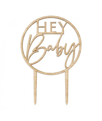 Cake Topper Hey Baby