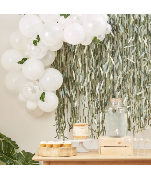 Kit arche de ballons avec feuille eucalyptus