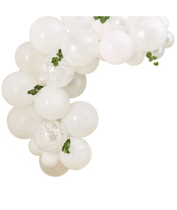 Kit arche de ballons avec feuille eucalyptus