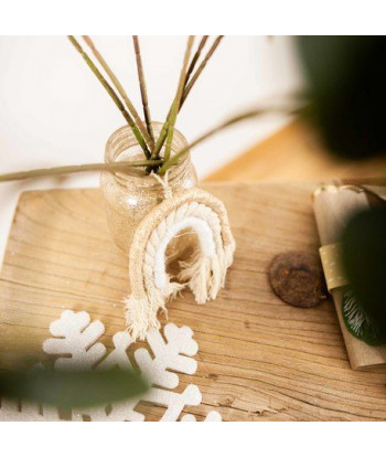 Arc-en-ciel tissé - blanc ivoire or