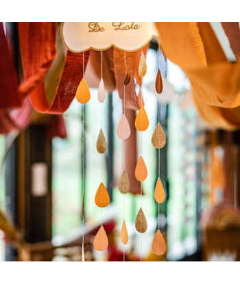 Suspension nuage et gouttes d'eau