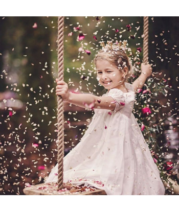 Confettis de fleurs séchées biodégradables roses pâles