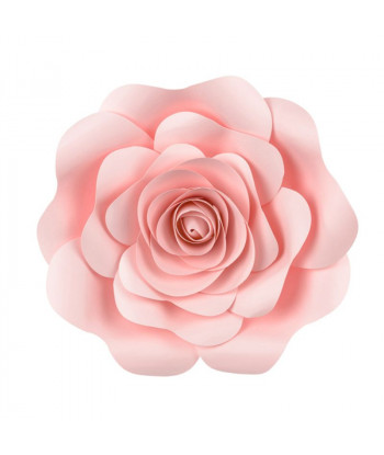 Fleurs géantes en papier rose5