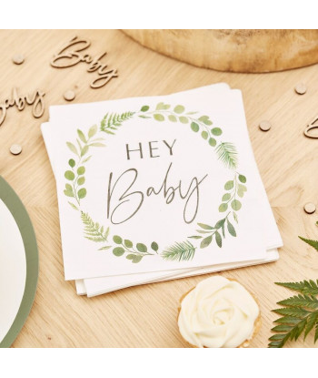 Serviettes jetables Hey Baby 
