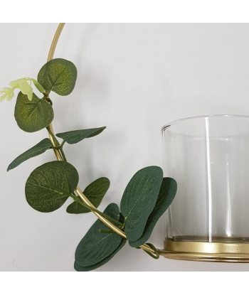 Bougeoir photophore centre de table or