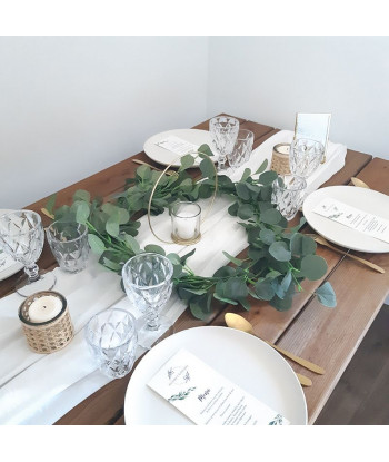 Bougeoir photophore centre de table or