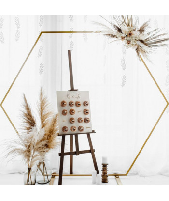 presentoir à donut en bois