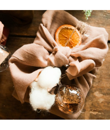 Chemin de table mousseline Vieux Rose