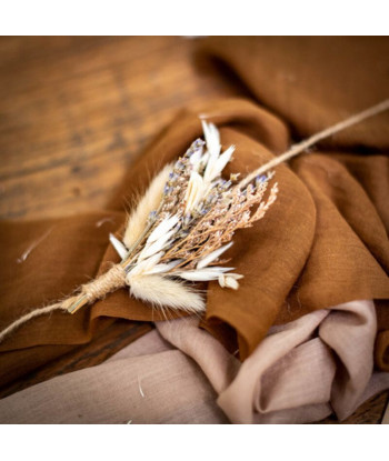 Chemin de table mousseline caramel