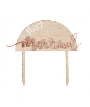 Cake topper just married