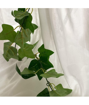 Chemin de table en mousseline coton - blanc