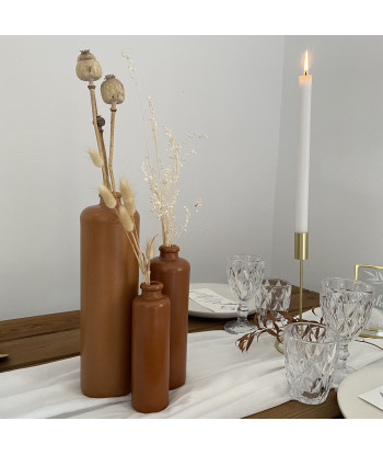 Chemin de table en mousseline coton - blanc