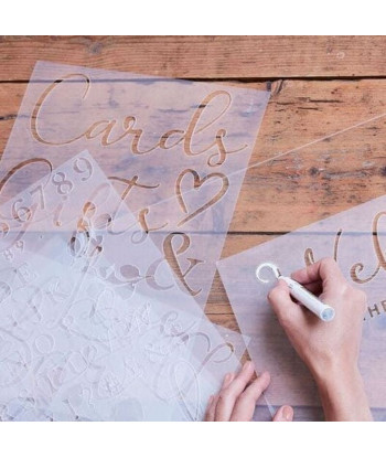 pochoir pour panneau mariage 