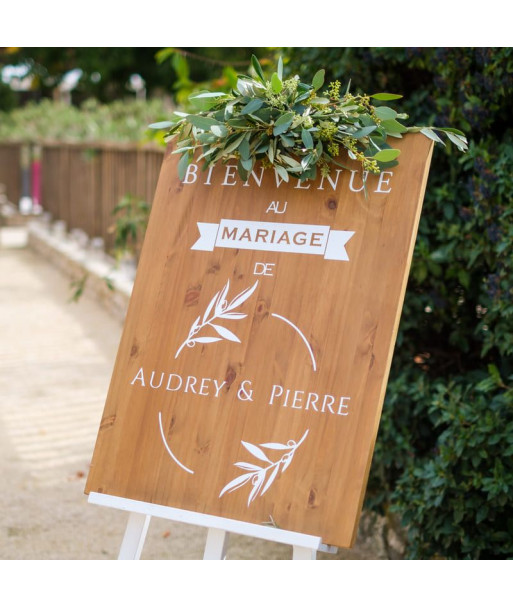 Panneau mariage personnalisable - Bois Design Olivier