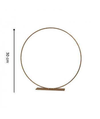 Centre de table cercle champagne 30 cm