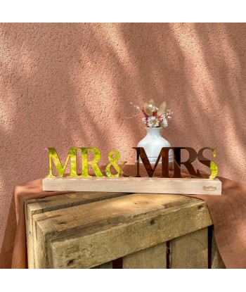 Décoration de tablemariage Mr & Mrs