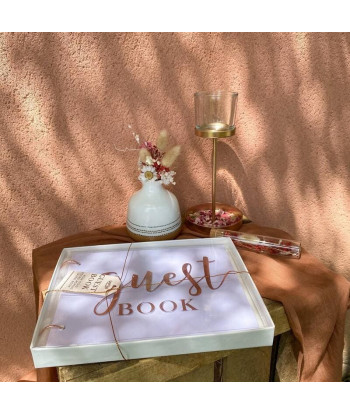 Livre d'or en plexiglas transparent