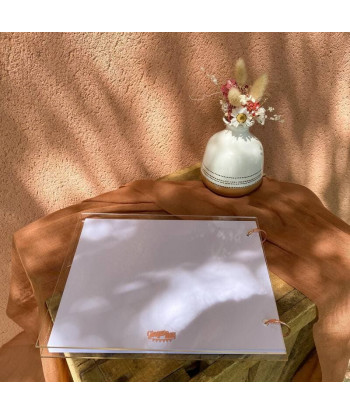 Livre d'or en plexiglas transparent