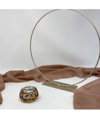 Centre de table cercle champagne 30 cm