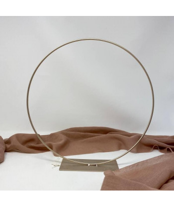 Centre de table cercle champagne 30 cm