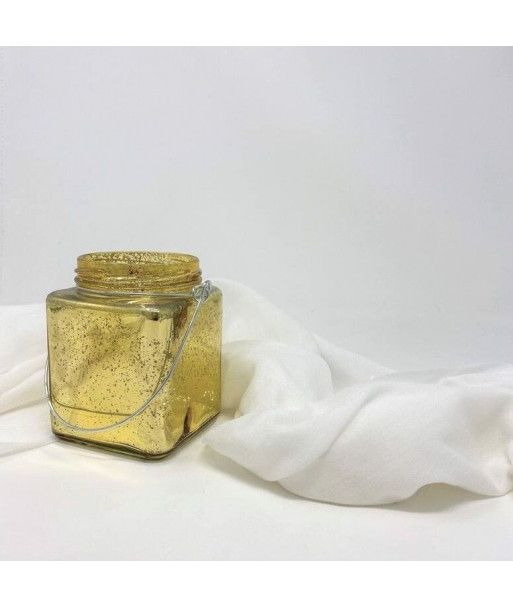 Photophore en verre avec anse