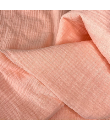 Chemin de table en gaze de coton rose