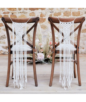 Décoration de chaise macramé