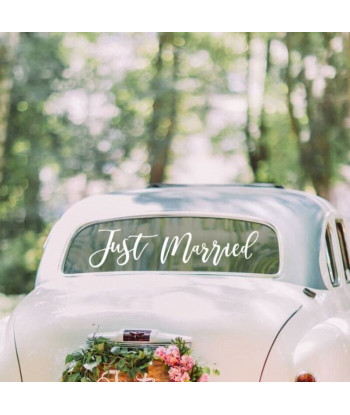 Autocollant pour voiture "Just Married