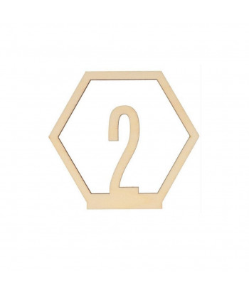 Numéros de table en bois clair (1 à 15)