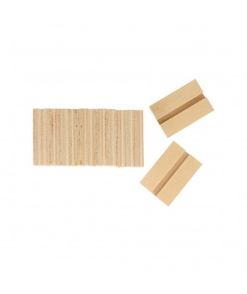 Numéros de table en bois clair (1 à 15)