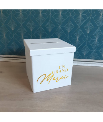 Urne "un grand merci" or