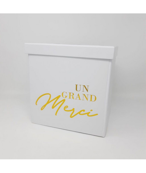 Urne "un grand merci" or