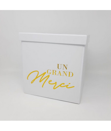 Urne "un grand merci" or