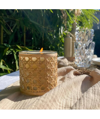 Chemin de table gaze de coton beige