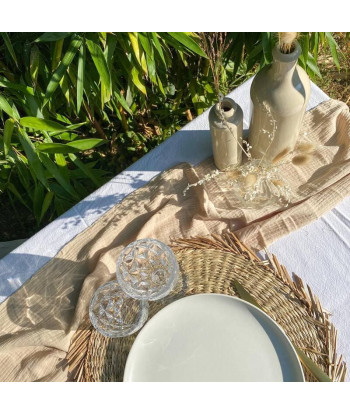 Bouteille en grès beige 