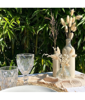 Bouteille Vase poterie beige - petit modèle