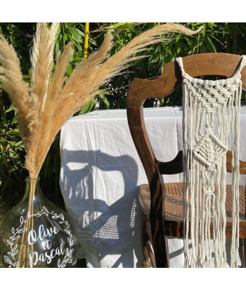 Décoration de chaise macramé