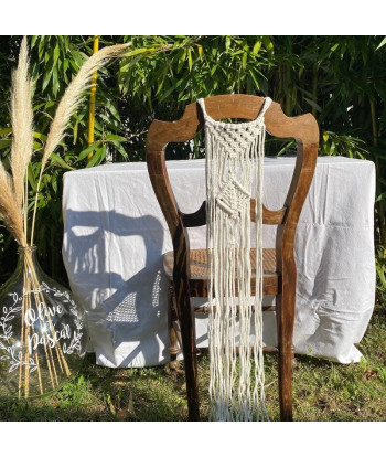 Décoration de chaise macramé