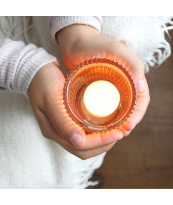 Petit bougeoir apothicaire verre fumé