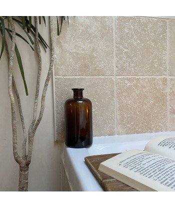 Bouteille en verre ambré