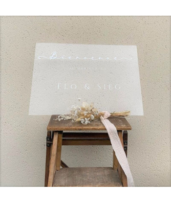 Panneau de mariage en plexiglas personnalisé