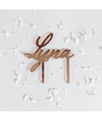 Cake topper prénom - personnalisable