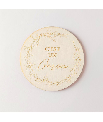 Médaillon annonce sexe - garçon