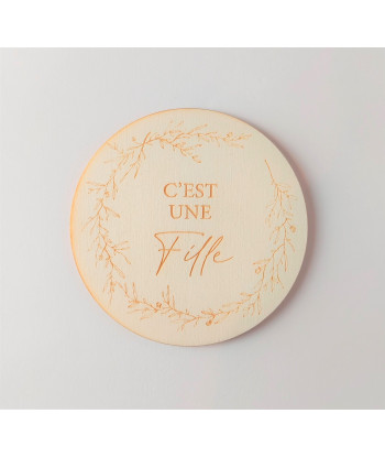 Médaillon annonce sexe - fille