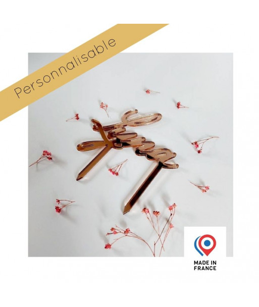 Cake topper prénom - personnalisable