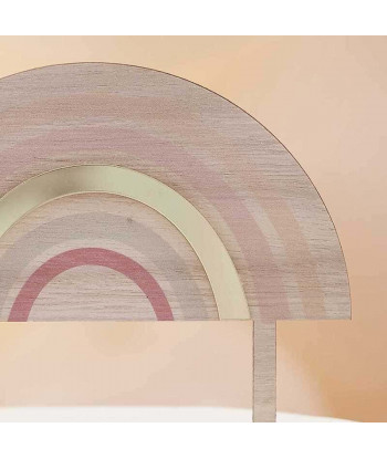 Cake topper arc-en-ciel en bois et plexiglas
