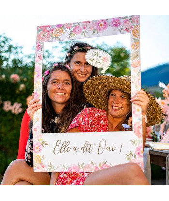 Kit photobooth EVJF à fleurs